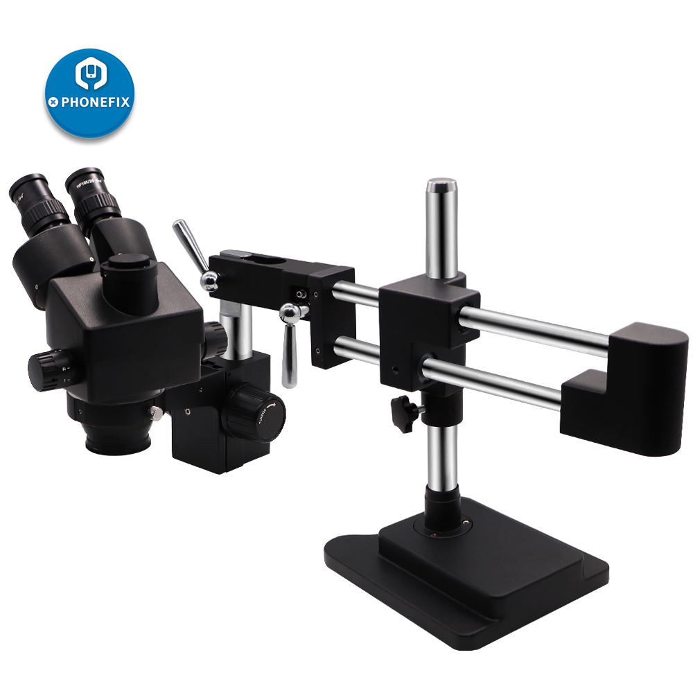 3.5X-90X Black Double Arm Ster - đánh giá và giá Stereo Trinocular Microscope Pcb