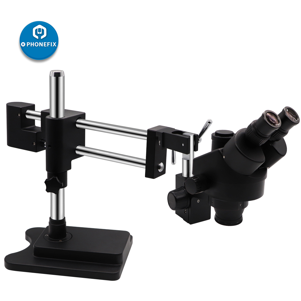 3.5X-90X Black Double Arm Ster - đánh giá và giá Stereo Trinocular Microscope Pcb