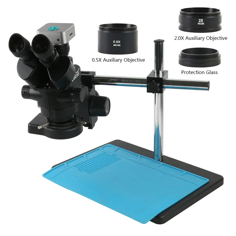 Zoom 3.5X-90X Confocal Trinocu - đánh giá và giá Stereo Trinocular Microscope Pcb