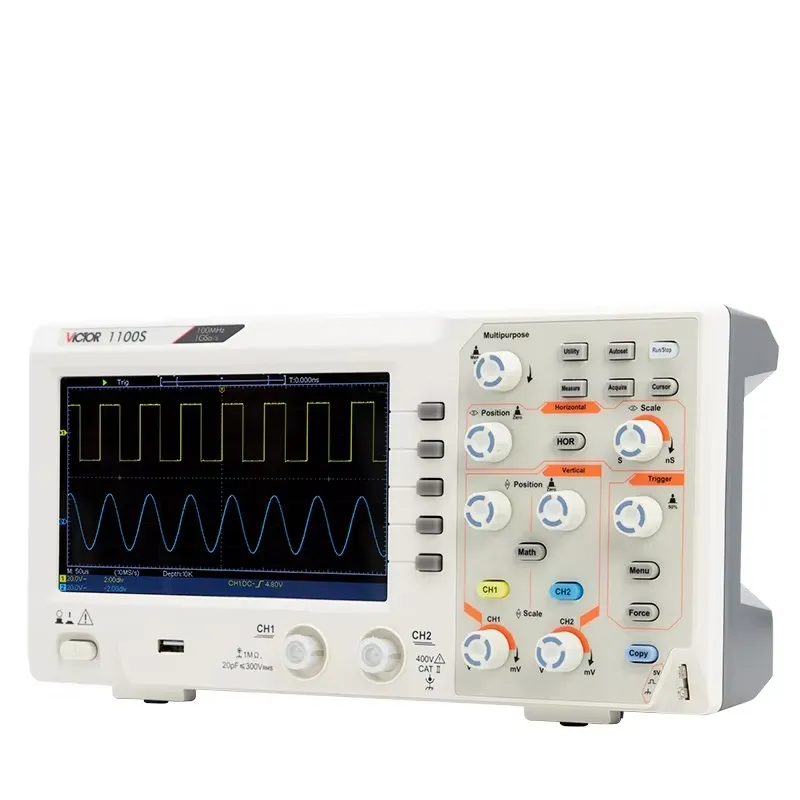 VICTOR 1100S 100 MHz Bandwidth - đánh giá và giá Digital Storage Oscilloscope 100Mhz
