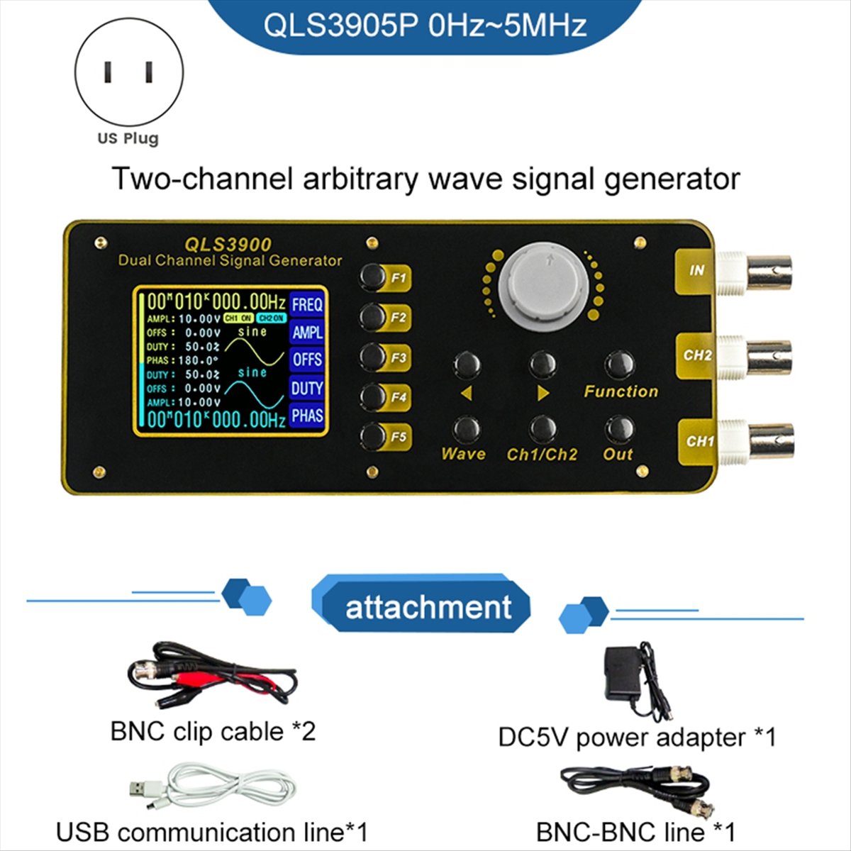 OKgood 2.4 Inch TFT DDS Functi - đánh giá và giá Function Arbitrary Waveform Generator